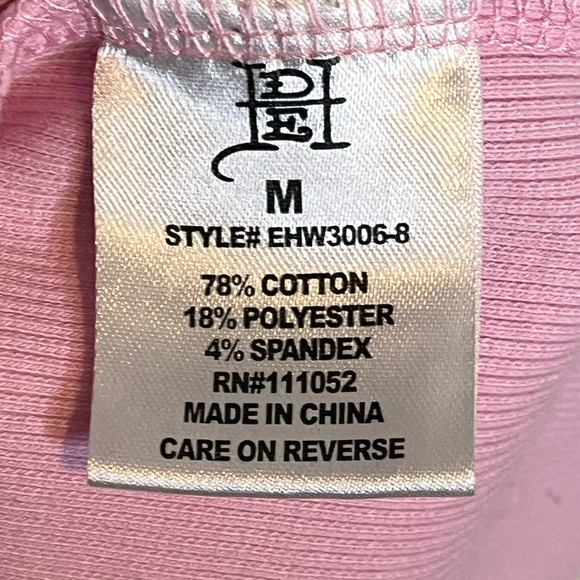 ED HARDY Retro Flash Rib Tank Dress Pink tattoo print size medium Y2K casual - Picture 7 of 7